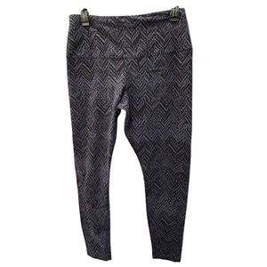 LYSSE Black and Gray Snakeskin Patterned Leggings Size Large